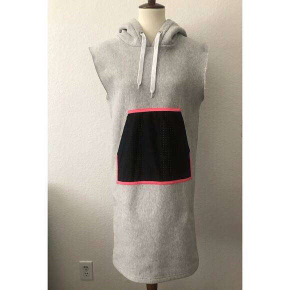 Tully Lou Drawstring Pullover Hoodie Sweatshirt Dress - Picture 1 of 8